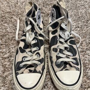 Converse  High-Top Sneakers - Black and White